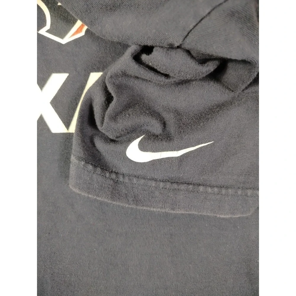 Vintage Houston Texans Shirt Mens Small Blue NFL Football Nike 2002 Graphic Tee